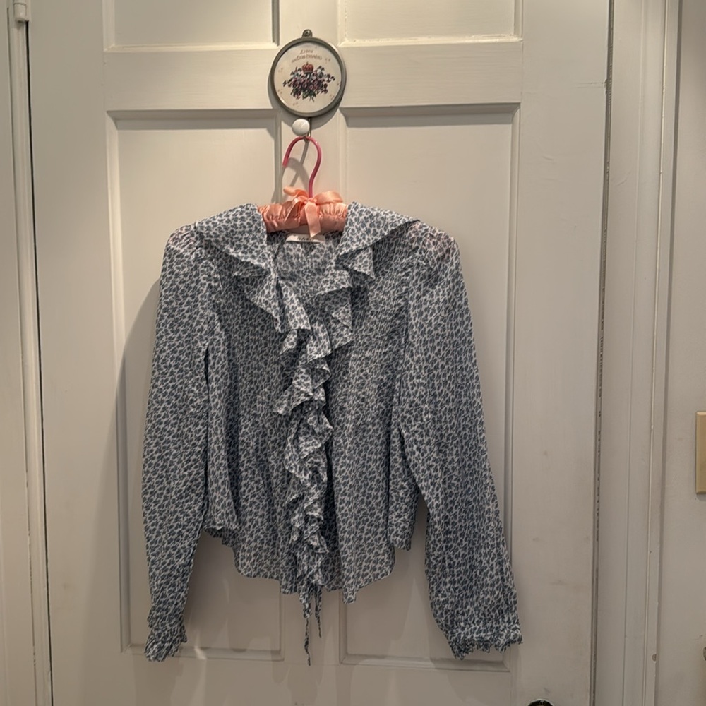 DÔEN blue print blouse